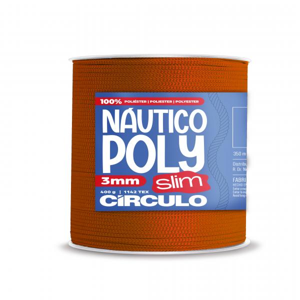 FIO NAUTICO POLY SLIM 3MM - COR 4131 DARK CHEDDAR